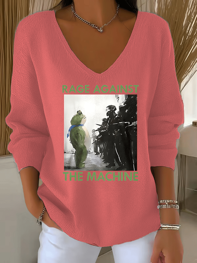 Women's  America has no kings print  Sweatshirt