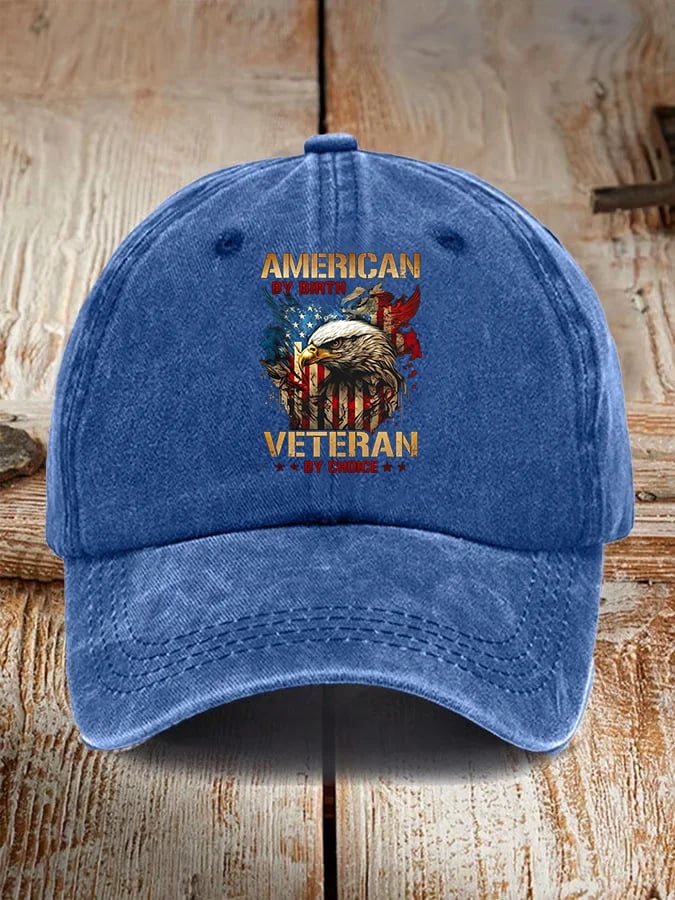 Amercian Veteran Pattern  Print  Hat