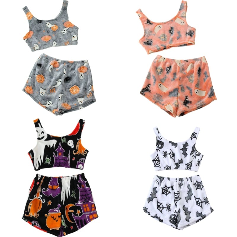 💥Halloween Pre 🎃Halloween  vest pajamas set👻