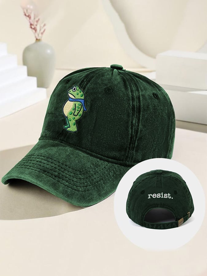 Unisex Portland Frog print hat