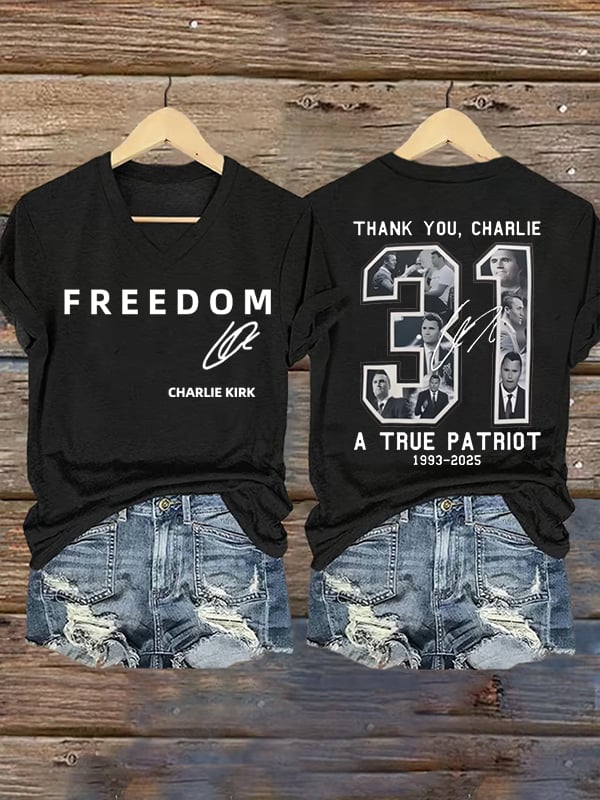 🎂 Happy BirthdayWomen's  Commemorative Liberty Signature 31 Print T-shirt