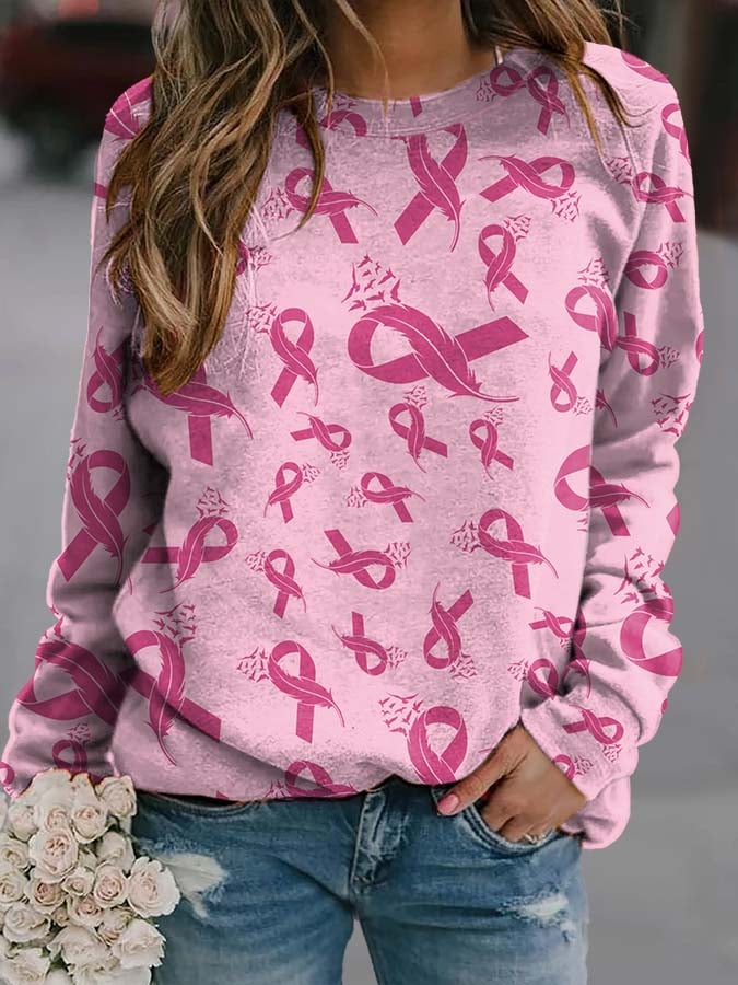 Beating Breast Cancer Long Sleeve Sweatshirt