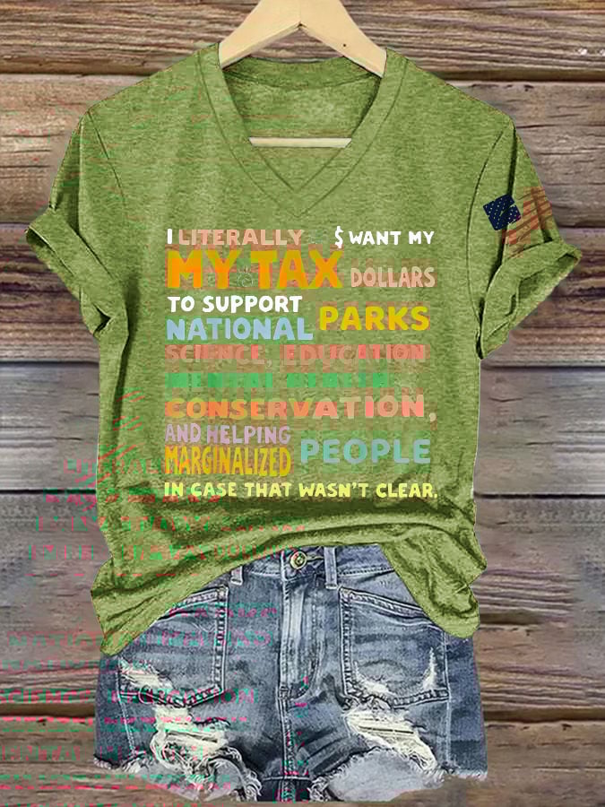 Women's Support Our National Parks Printed T-Shirt