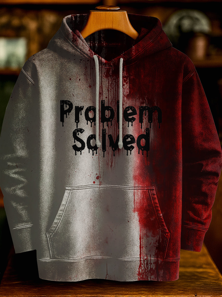 Problem Solving Halloween Art Print Hooded Sweatshirt