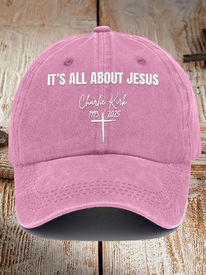 Vintage Pray For Him Print Baseball Cap
