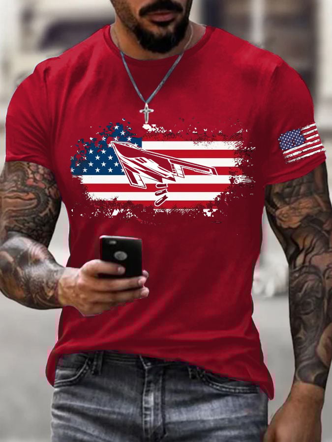 Men's B-2 Bomber  Print T-Shirt