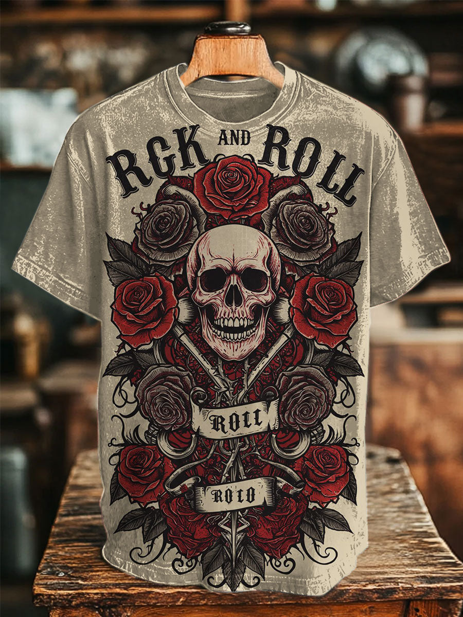 Rock Art Prints Casual T-shirt