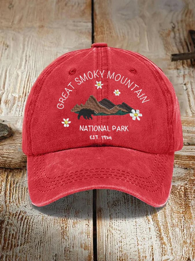 Unisex Great Smoky Mountains National Park  Print Hat