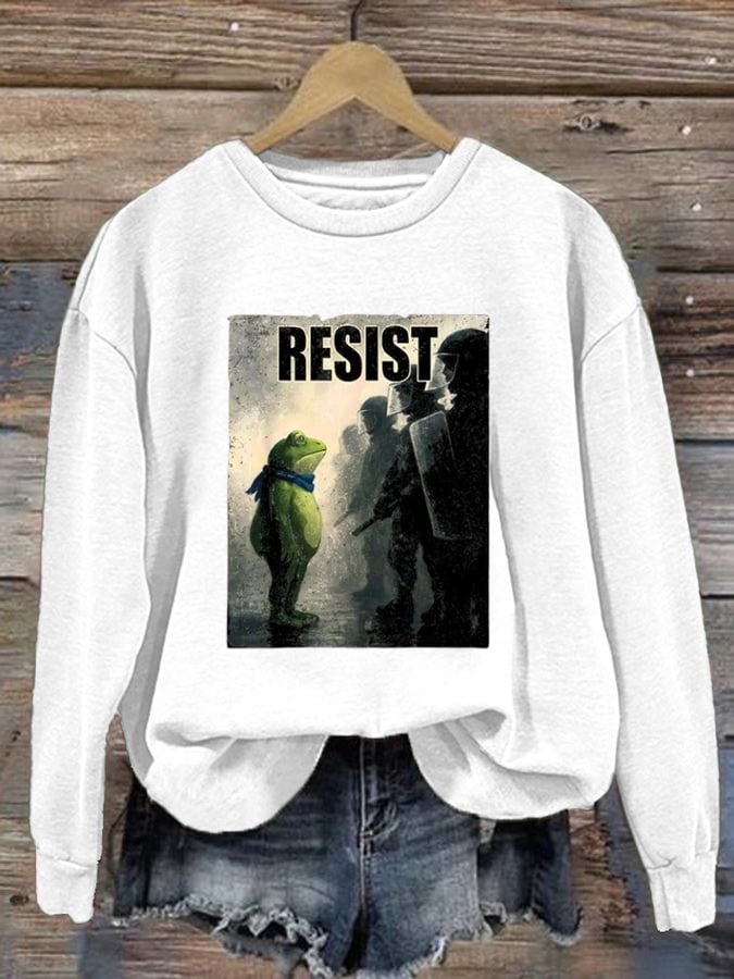 Women's Resist Frog Casual Sweatshirt