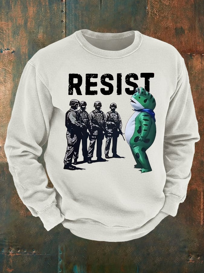 Men's  Portland Frog Resist  print  Casual Sweatshirt