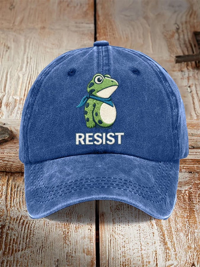 Unisex Resist Frog Baseball Cap