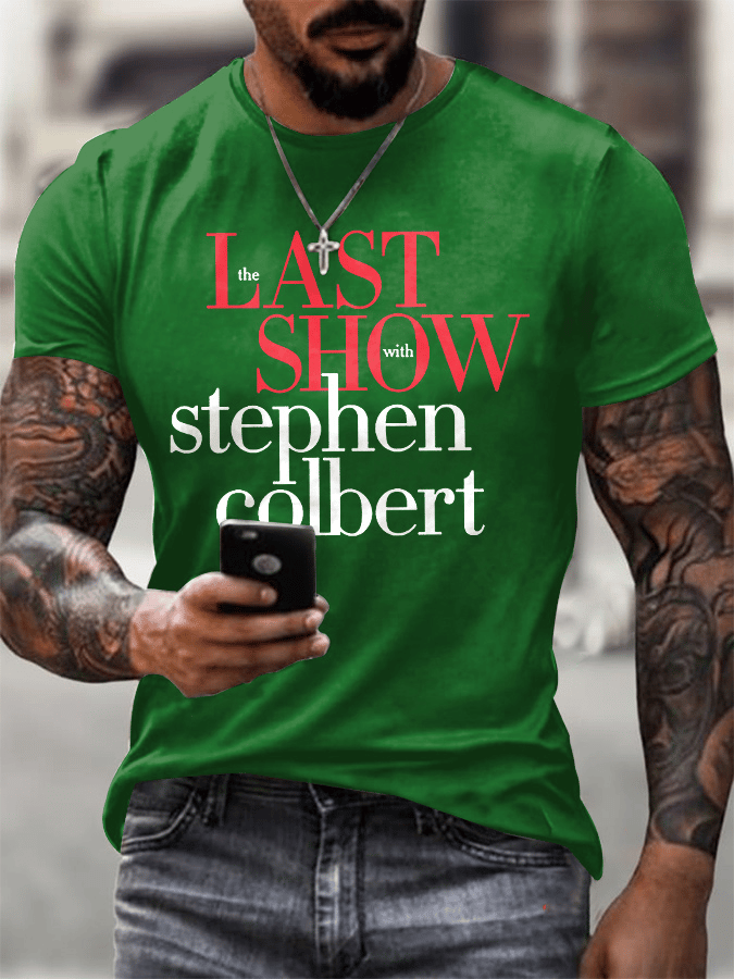 🔥Buy 3 Get 15% Off🔥Men's Retro Last Show Print T-Shirt