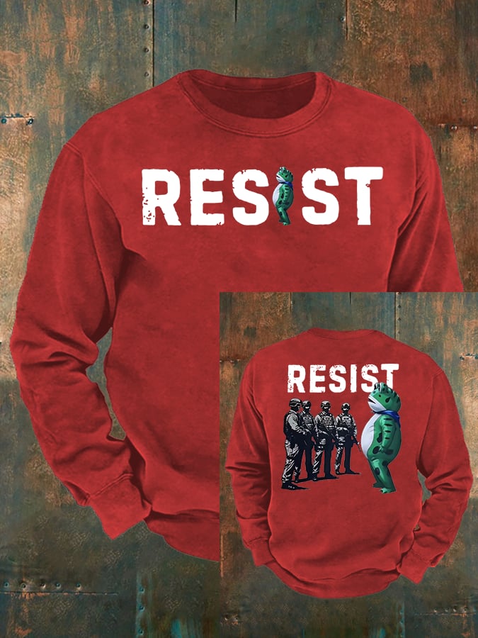 Men's  Portland Frog Resist  print  Casual Sweatshirt