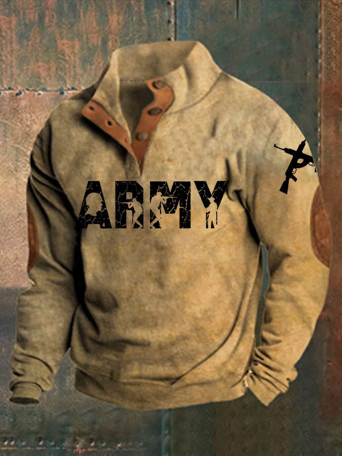Men'S Veteran Retro Sweatshirt