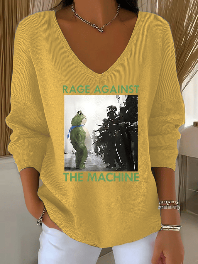 Women's  America has no kings print  Sweatshirt