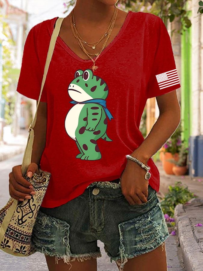 Women's casual Portland Frog  T-shirt