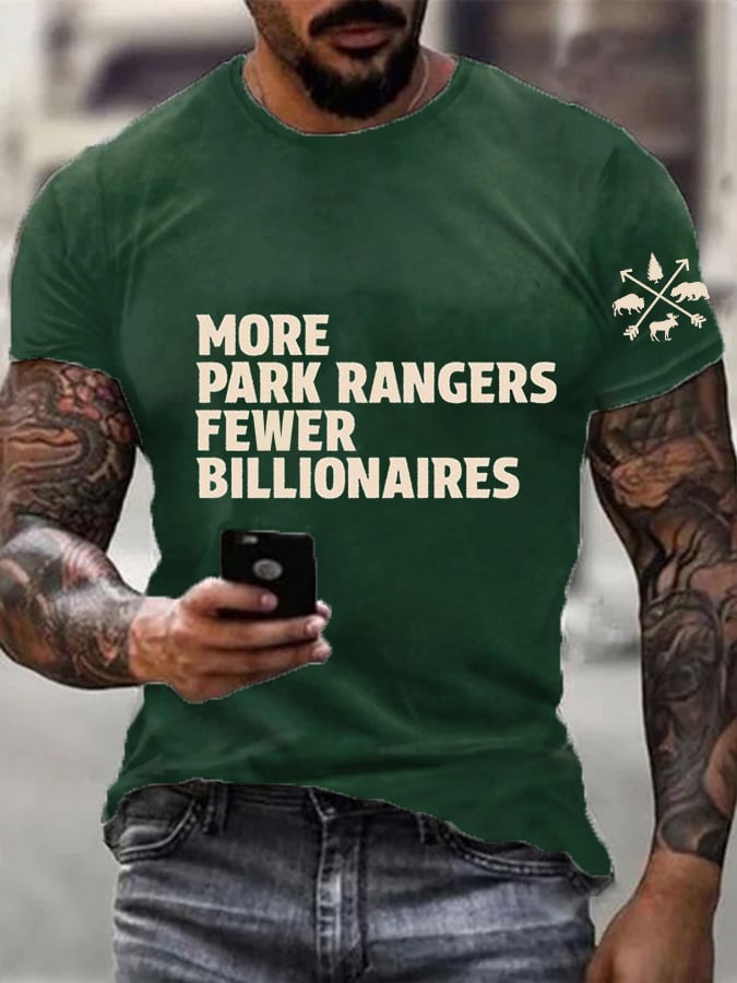 Men's  Print Short Sleeve Casual T-Shirt