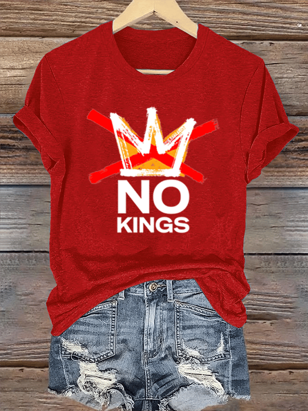 Women's America has No Kings Printed Casual T-Shirt