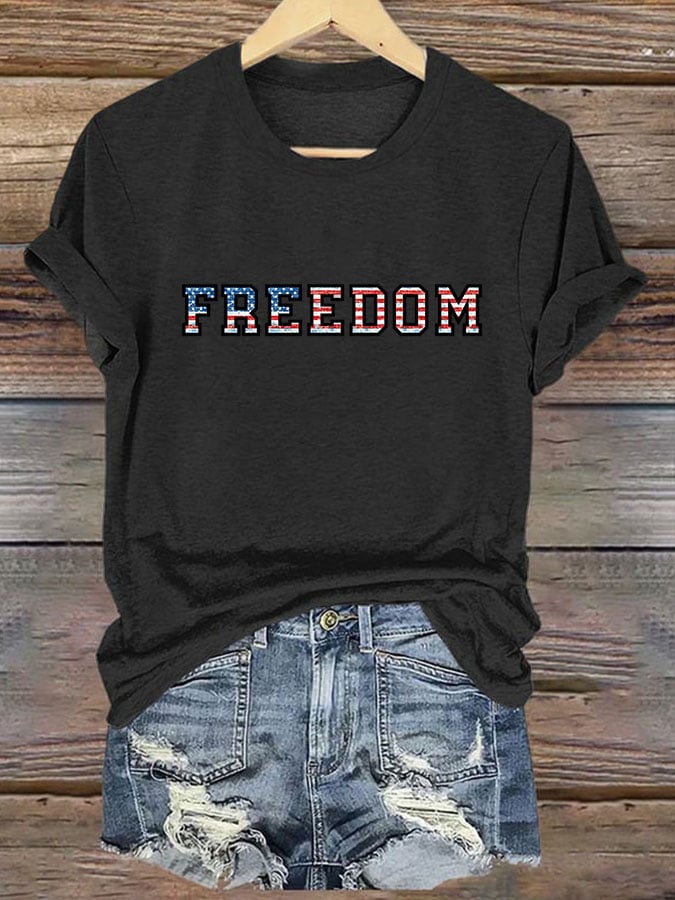 Women's Freedom Print T-shirt