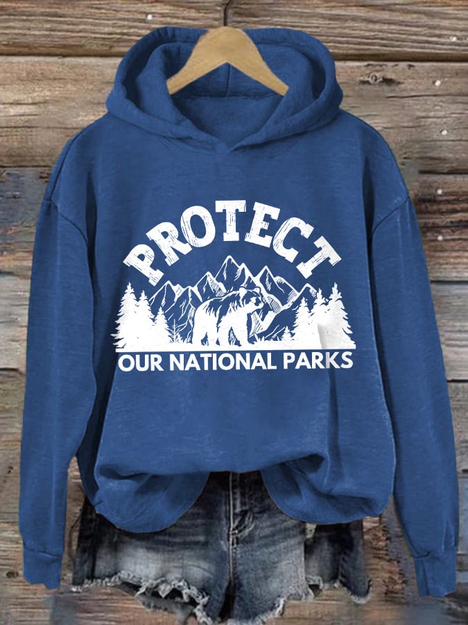 Women's Protect Our National Parks Printed Sweatshirt