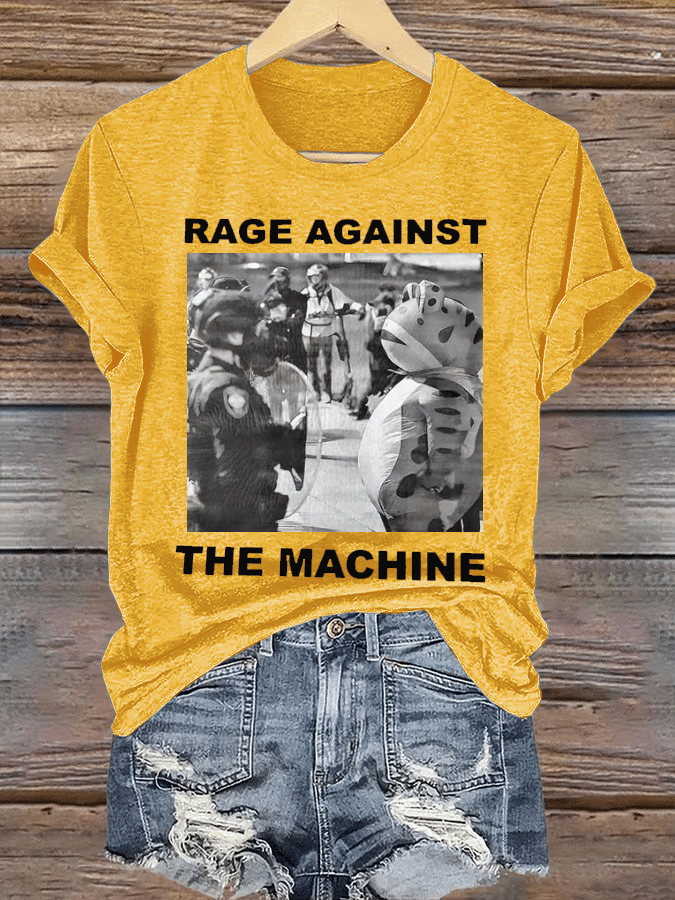 Women's  Portland Frog Resist  Printed Casual T-Shirt