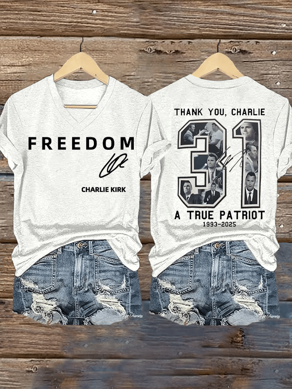 🎂 Happy BirthdayWomen's  Commemorative Liberty Signature 31 Print T-shirt