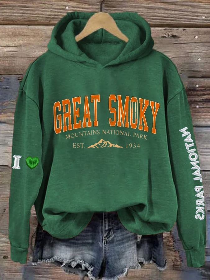 Women's Great Smoky Mountains National Park  Printed Sweatshirt