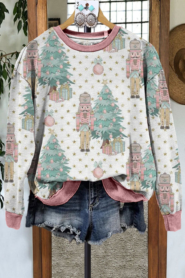 Classic Contrast Nutcracker Sweatshirt