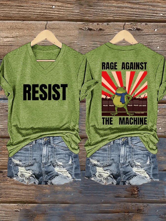 Women's FDT Print V-Neck T-Shirt