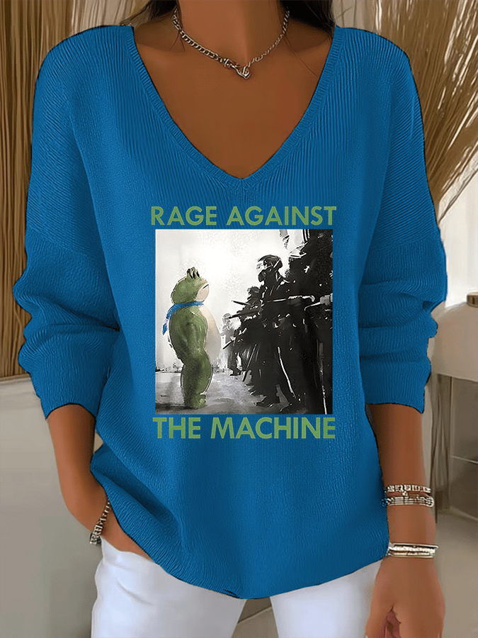 Women's  America has no kings print  Sweatshirt