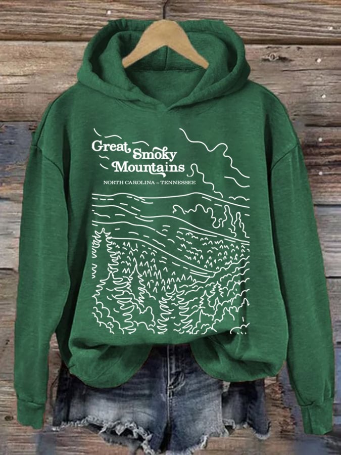 Women's Great Smoky Mountains National Park  Printed Sweatshirt