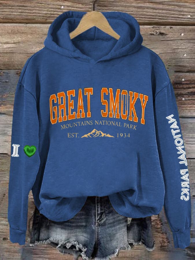 Women's Great Smoky Mountains National Park  Printed Sweatshirt