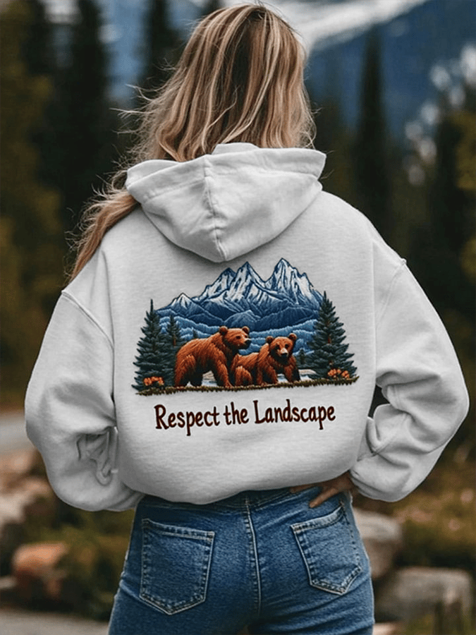 Women's National Park Protection Heat Transfer Hood Sweatshirt