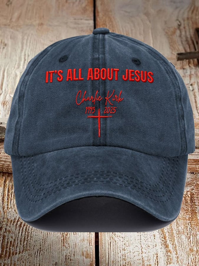 Vintage Pray For Him Print Baseball Cap
