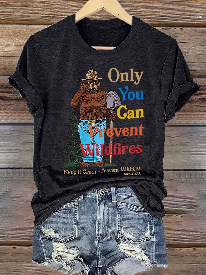 Women's National Park Print V-Neck T-Shirt