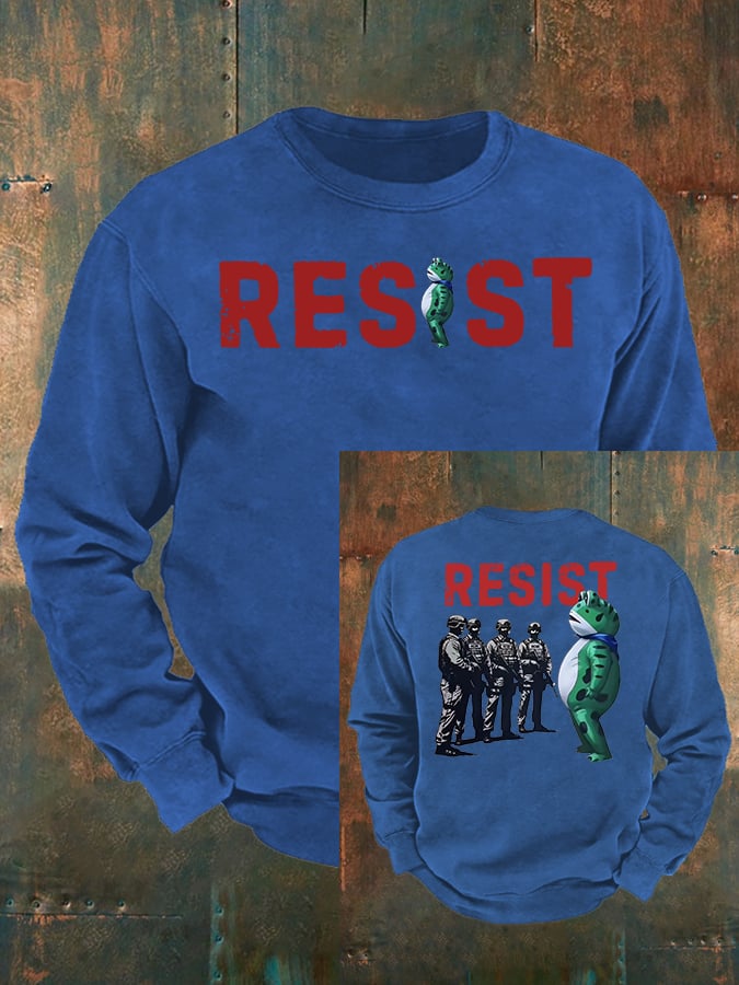 Men's  Portland Frog Resist  print  Casual Sweatshirt