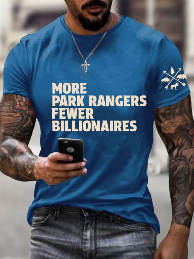 Men's  Print Short Sleeve Casual T-Shirt