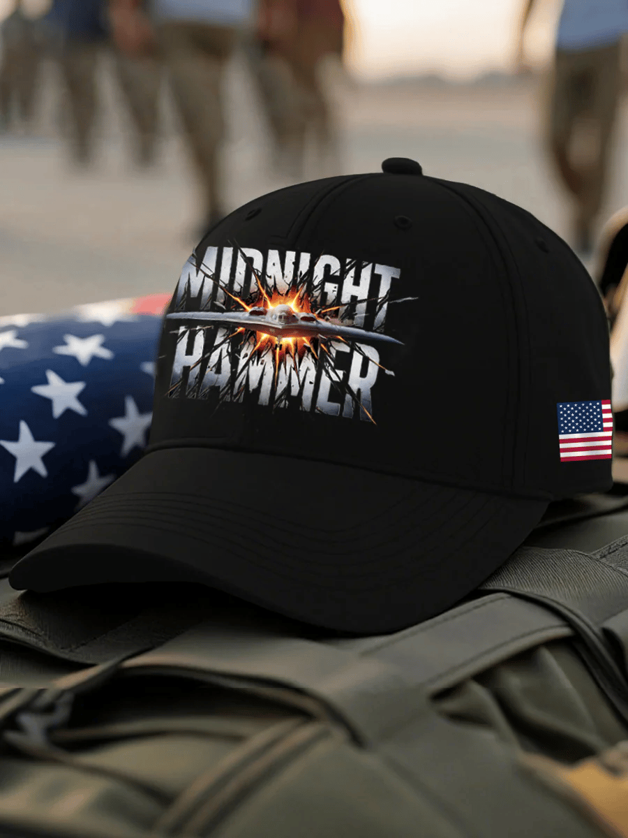 Unisex Midnight Hammer Air Force B-2 Print Baseball Cap