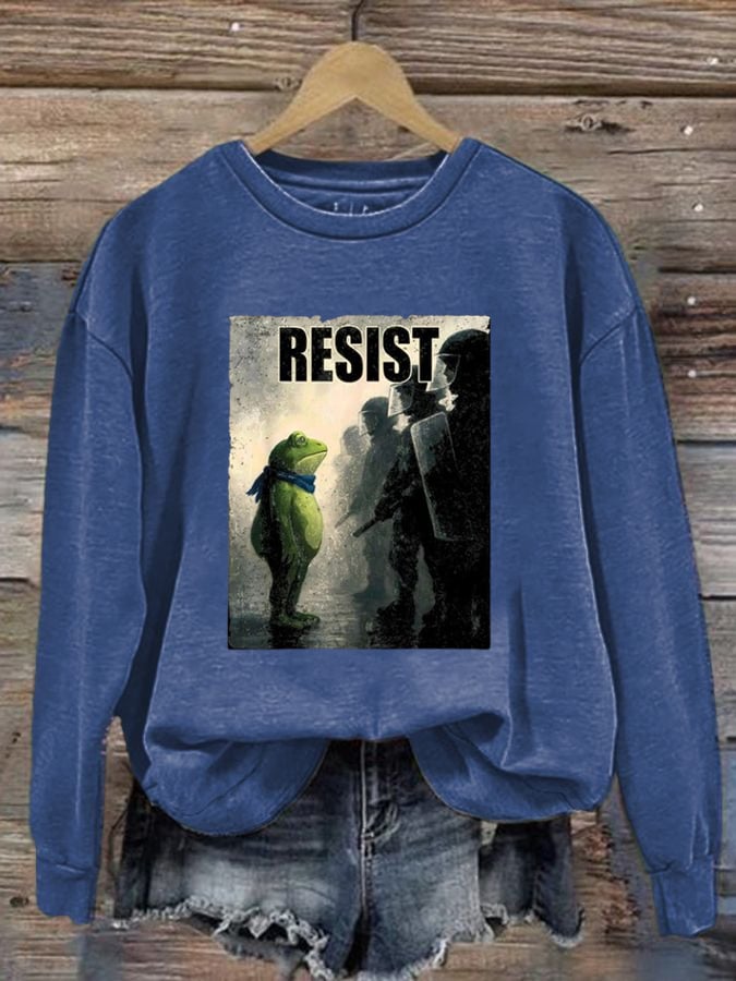 Women's Resist Frog Casual Sweatshirt