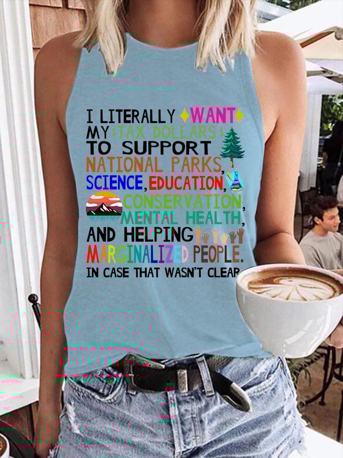 Women's Support National Parks Print Tank Top