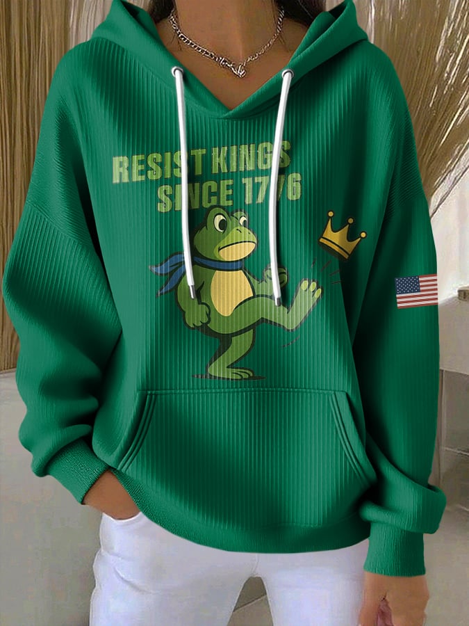 Women's Casual Resistance Frog Hoodie