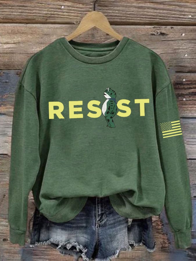 Women's FDT Portland Frog RESIST Print Sweatshirt