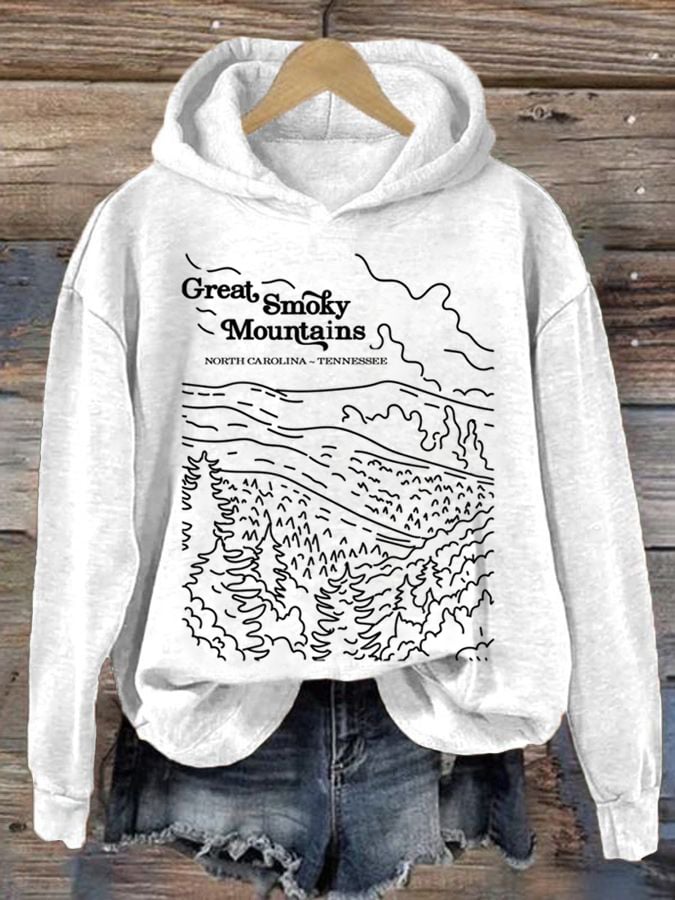 Women's Great Smoky Mountains National Park  Printed Sweatshirt
