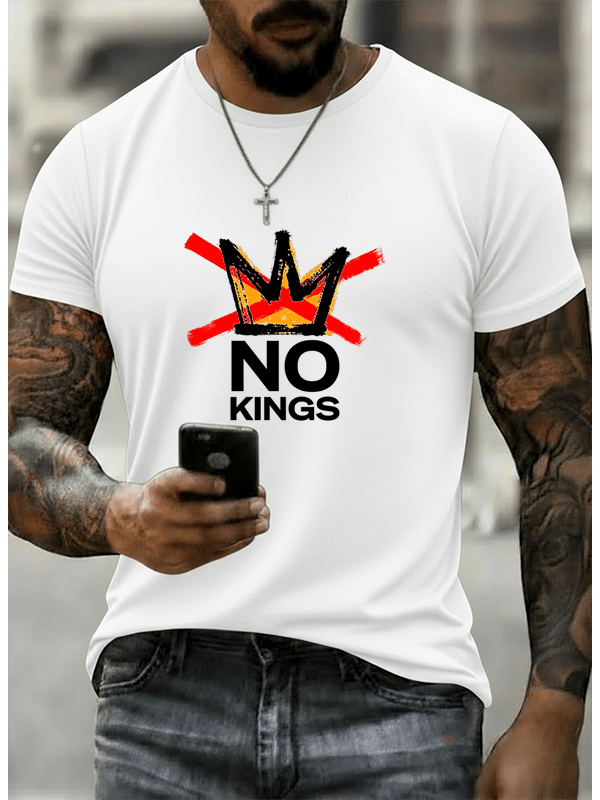 Men's No Kings in America print T-Shirt