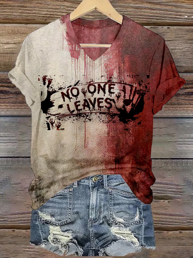 Women's You're Next Halloween Printed T-Shirt