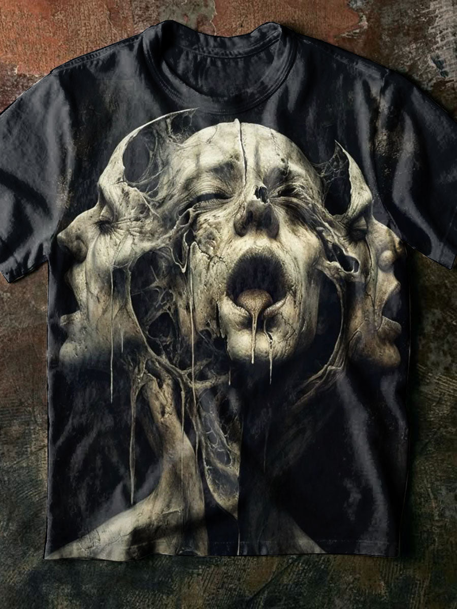 Horror Art Prints Casual T-shirt