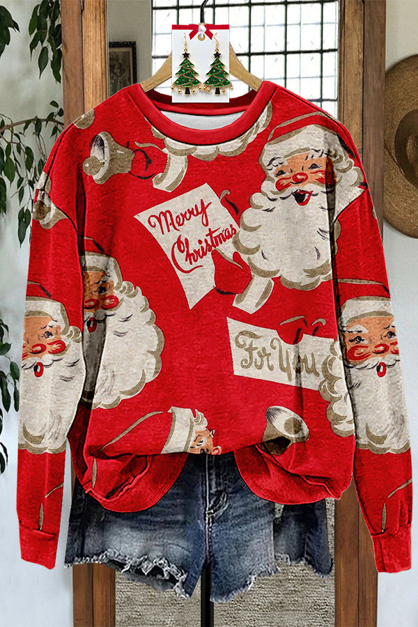 Vintage Christmas Santa Claus Sweatshirt