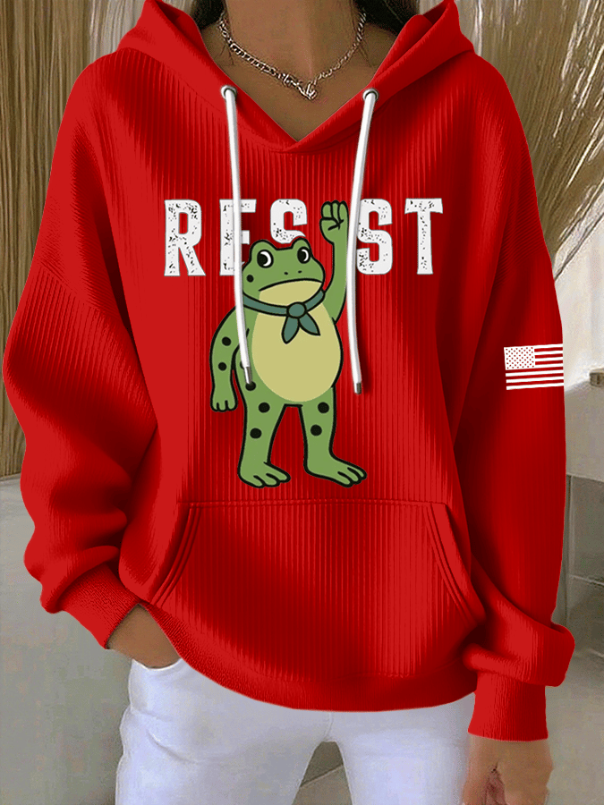 Women's FDT Print Casual Hoodie