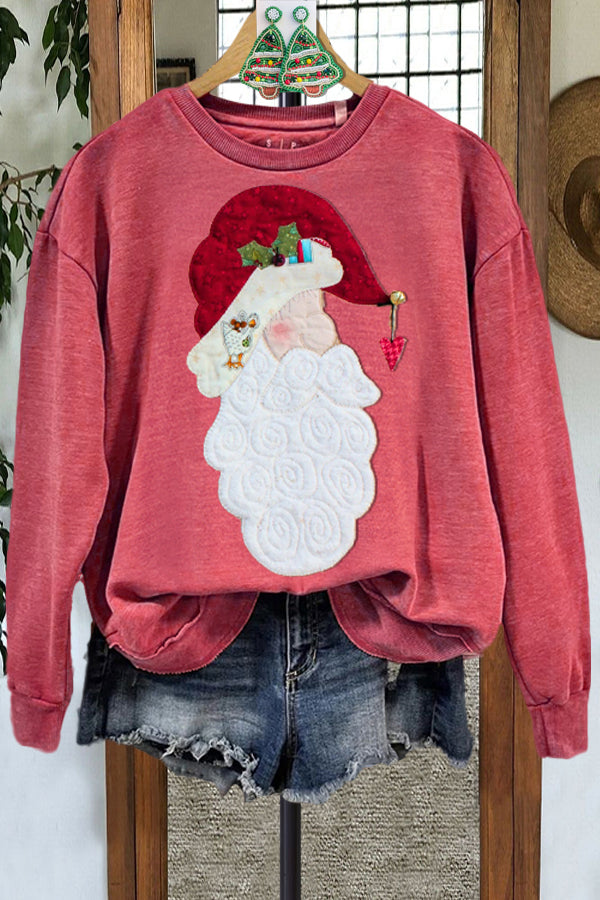 Vintage Color Block Christmas Sweatshirt