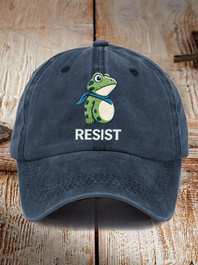 Unisex Resist Frog Print Hat